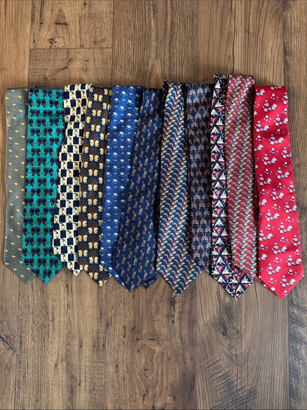 Bundle of Paul Fredrick men’s ties, various animal prints